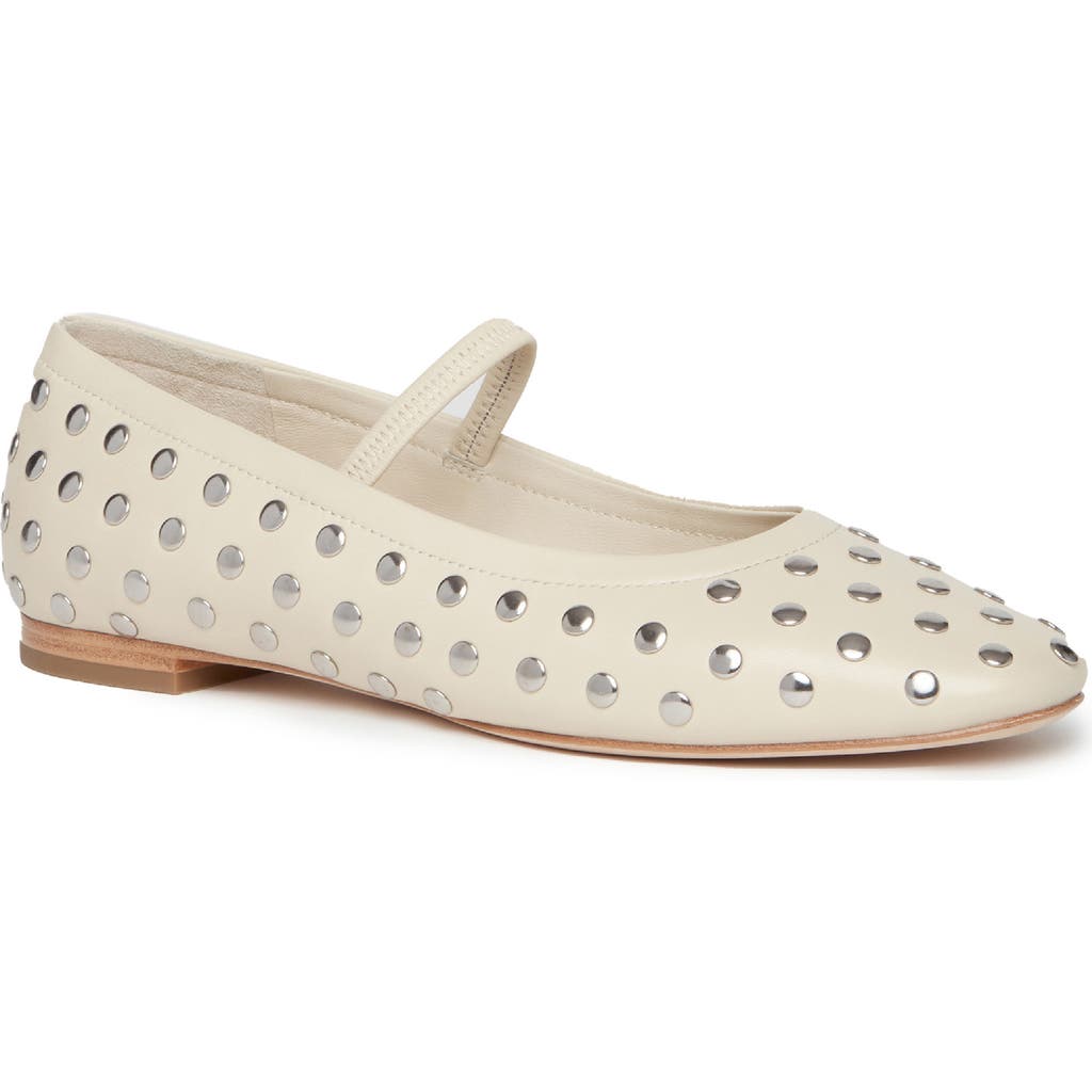 Paige Joya Stud Mary Jane Flat In Brown