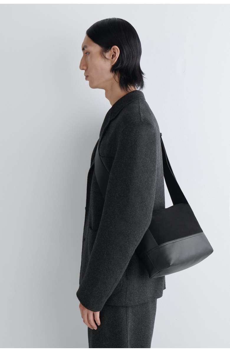 COS Agenda Shoulder Bag - Leather, Alternate, color, Black