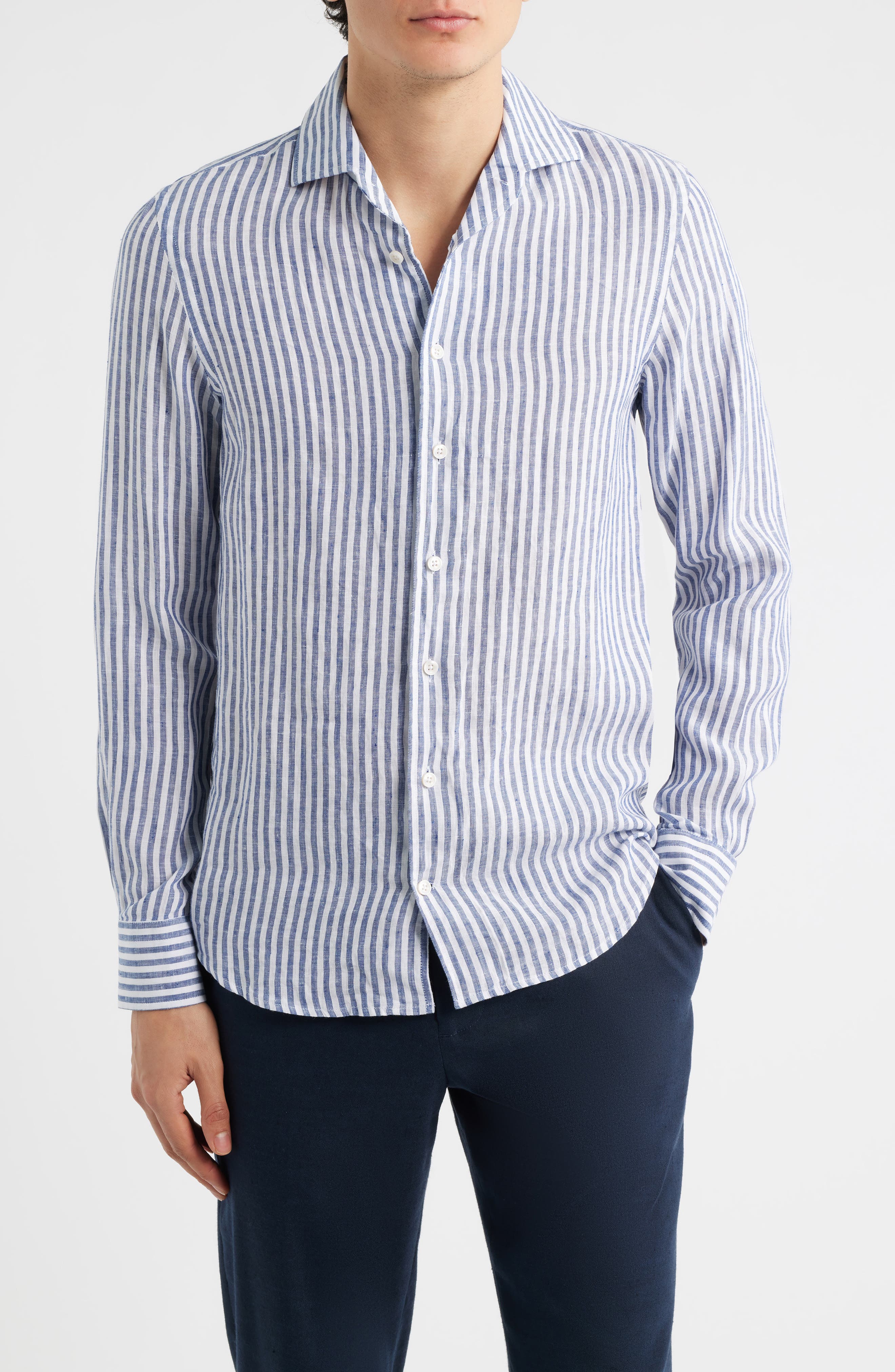 Seaside Linen Button-Up Shirt - image 3
