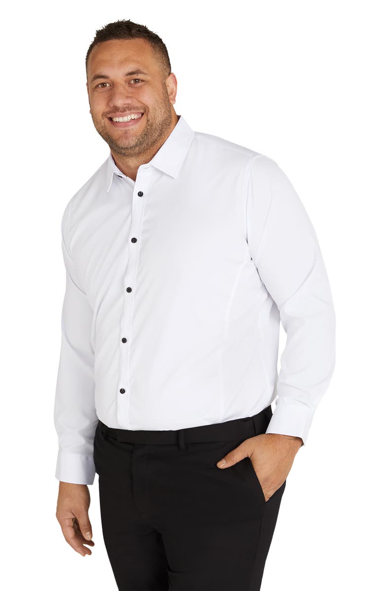 Johnny Bigg Linton Regular Fit Stretch Cotton Button-Up Shirt, Alternate, color,