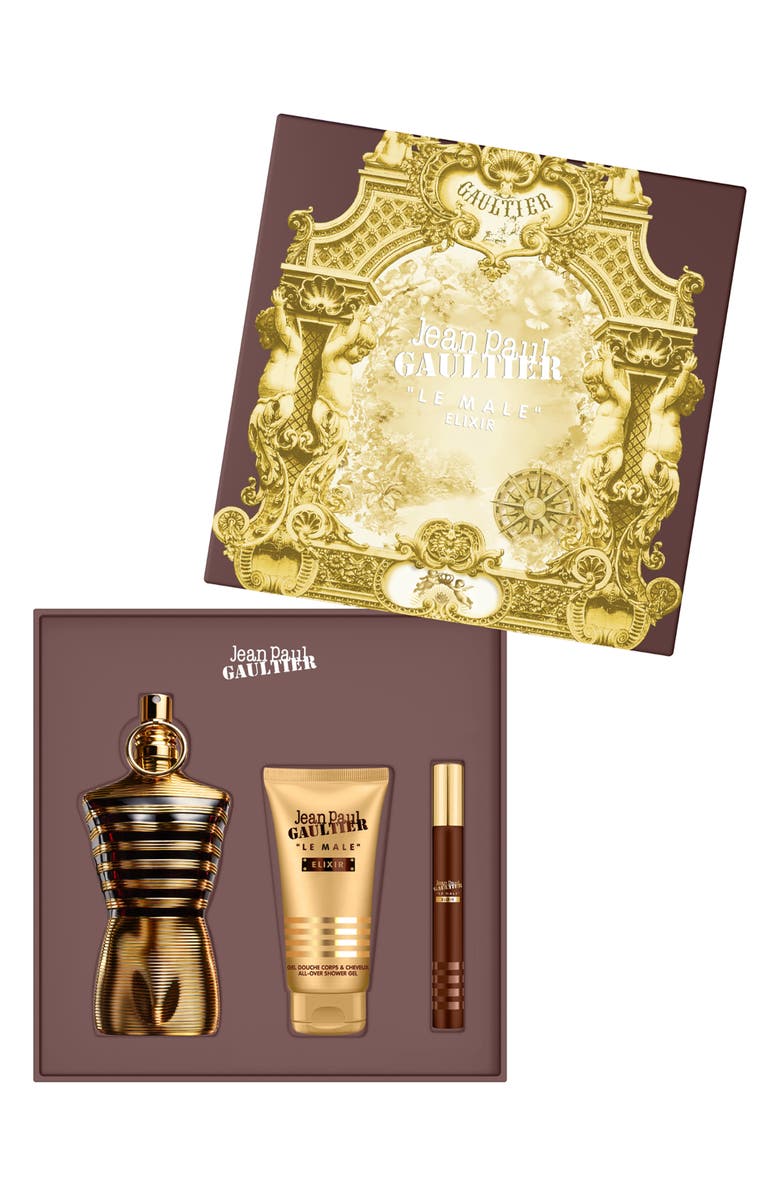 Jean Paul Gaultier Le Male Elixir 3-Piece Fragrance Gift Set $207 Value, Alternate, color,