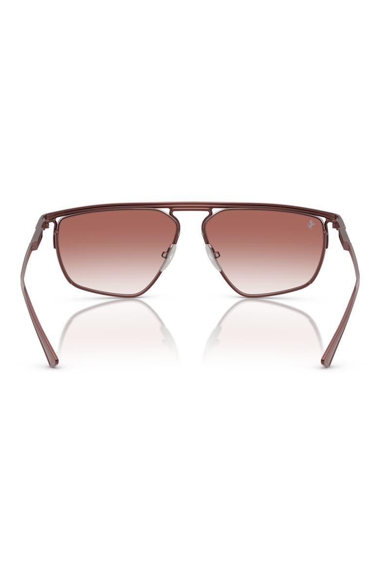 x Ferrari 59mm Gradient Aviator Sunglasses, Alternate, color, BORDEAUX / GRADIENT BORDEAUX