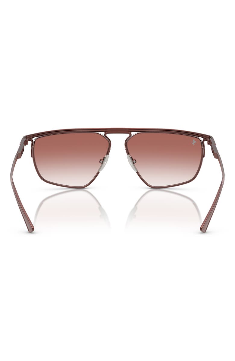 Jimmy Choo x Ferrari 59mm Gradient Aviator Sunglasses, Alternate, color, Bordeaux / Gradient Bordeaux