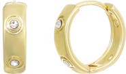 Adornia 14K Gold Plated Cubic Zirconia Hoop Earrings