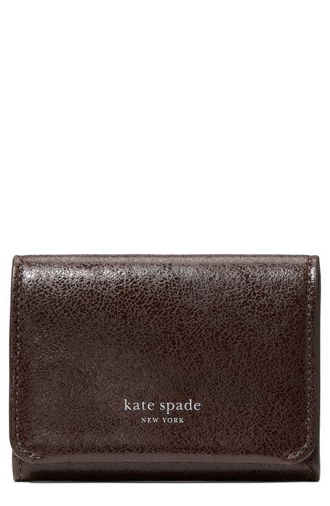 halo glazed leather card case