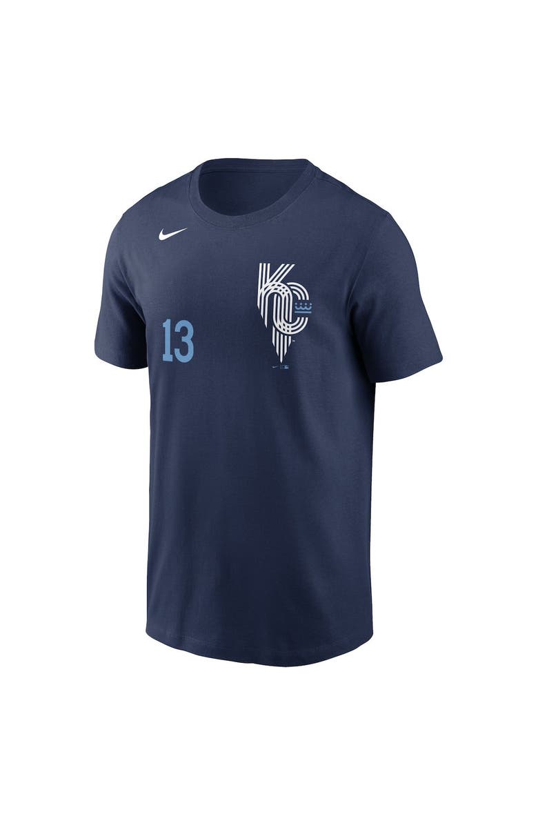 Nike Men's Nike Salvador Perez Navy Kansas City Royals City Connect Name & Number T-Shirt, Alternate, color, Navy