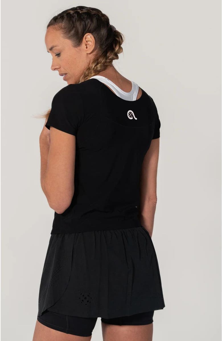 AVI Bounce-It  Pickleball Short Sleeve, Alternate, color, Black Beauty
