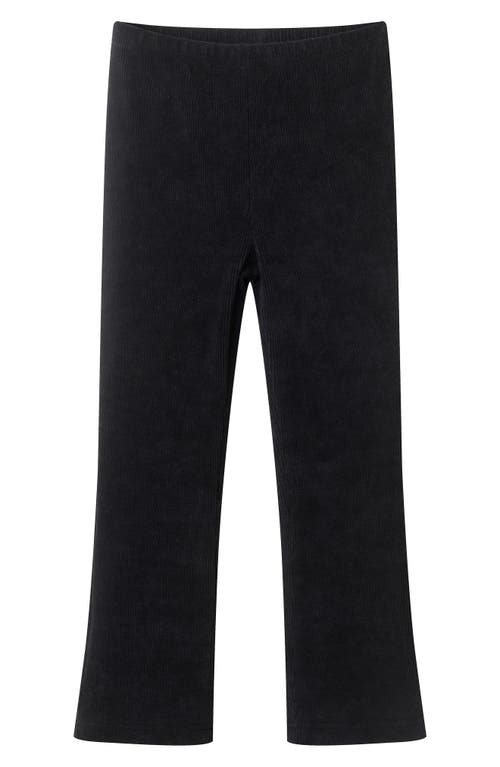 Andy & Evan Kids' Bow Sweater & Velvet Leggings Set In Gray