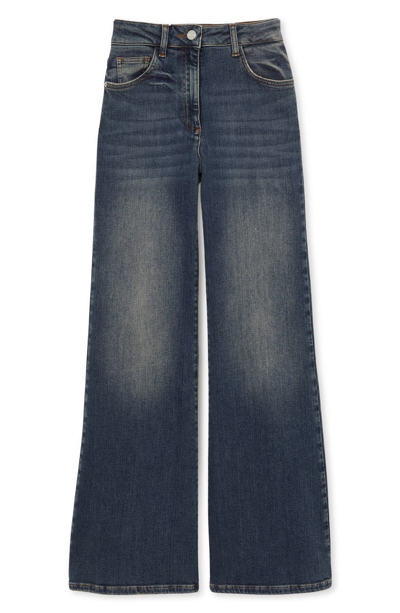 Reiss Bonnie Flare Jeans, Alternate, color, Mid Blue