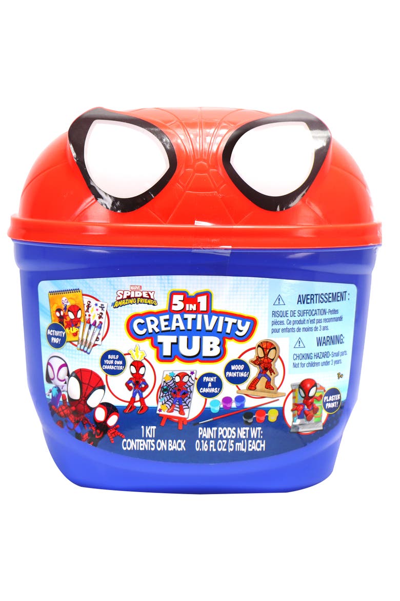 5 In 1 Creativity Tub Spidey & His Amazing Friends Ages 3+, Main, color, Multicolored