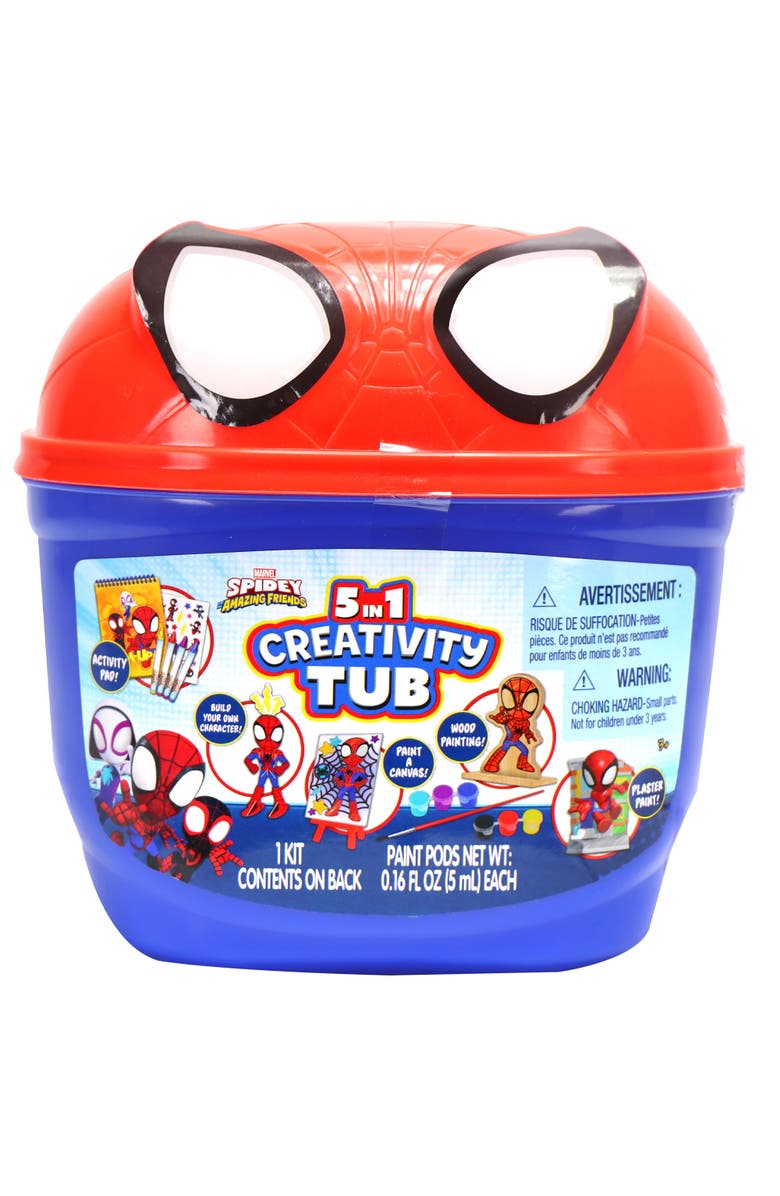 Tara Toys 5 In 1 Creativity Tub Spidey & His Amazing Friends Ages 3+, Main, color, Multicolored