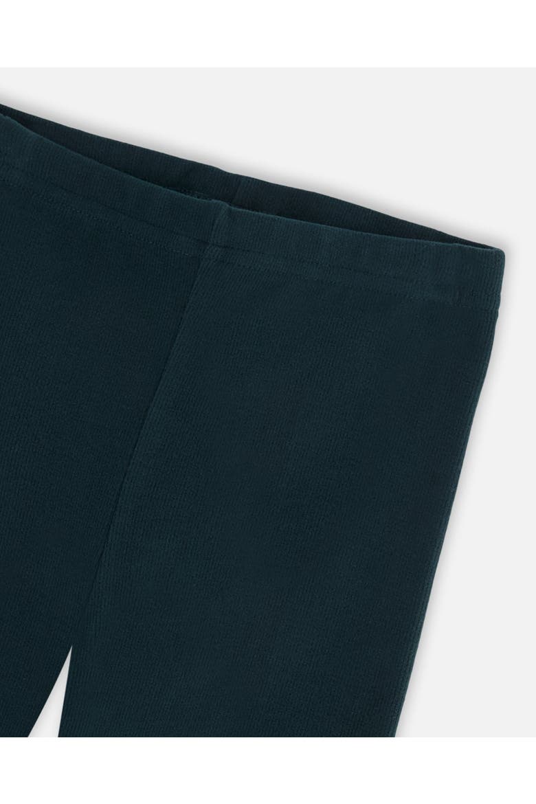 Baby Girl's Rib Leggings Dark Emerald, Alternate, color, Onion Blue