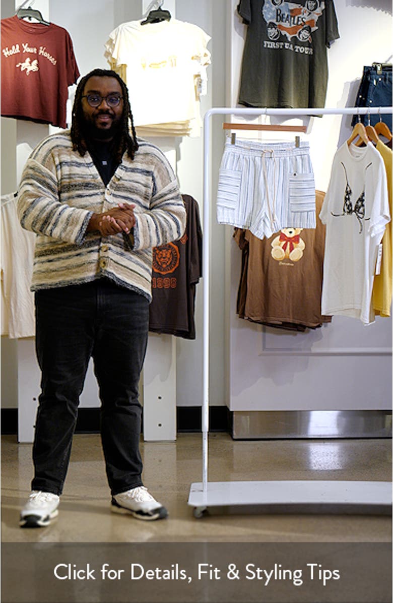 Sunny Coast Stripe Drawstring Shorts, sales video thumbnail