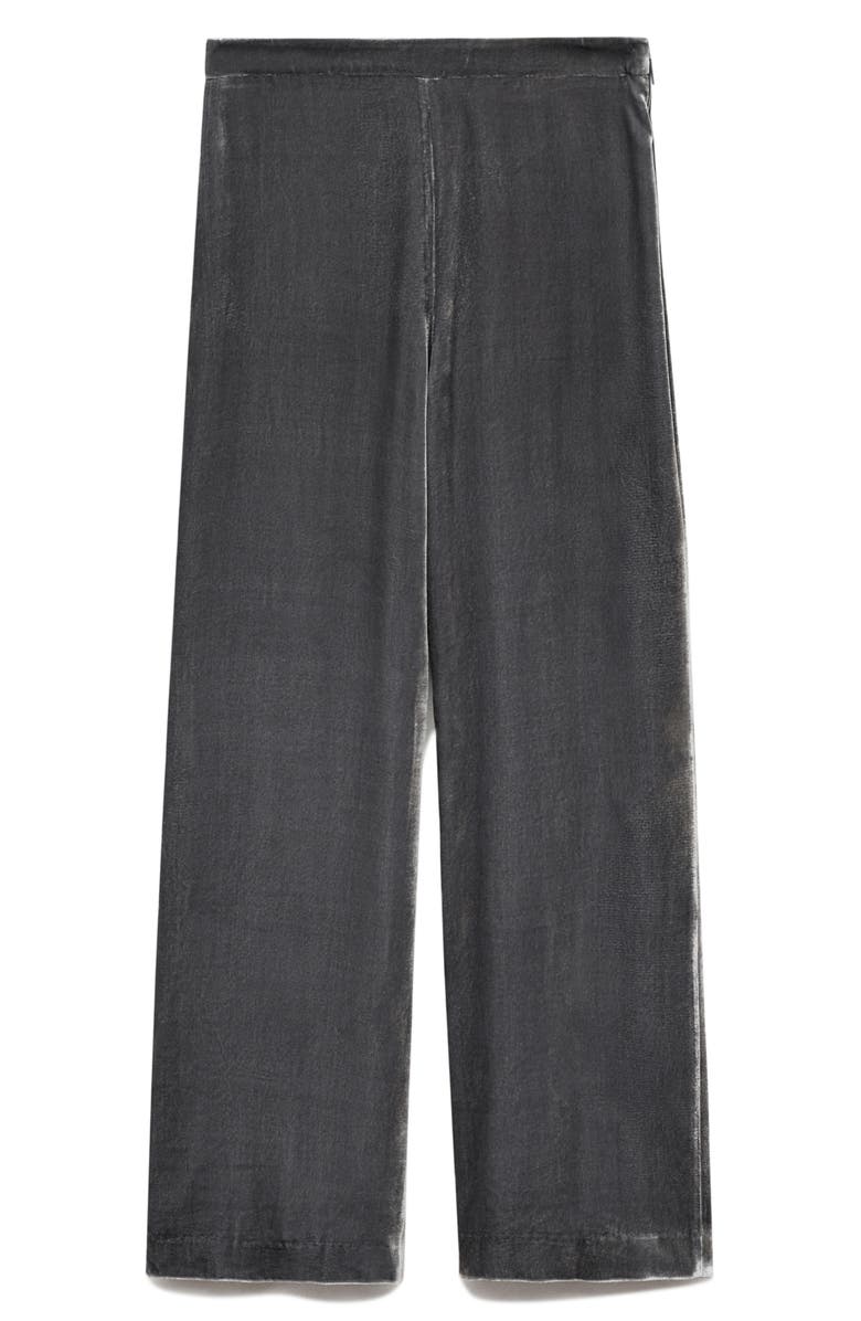 MANGO Silvie Straight Leg Velvet Trousers, Alternate, color, 