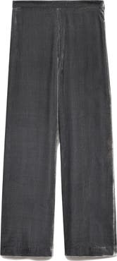 MANGO Silvie Straight Leg Velvet Trousers