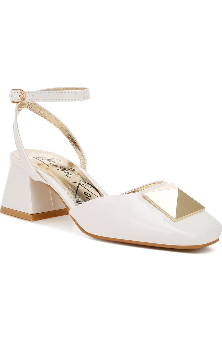 LONDON RAG Griselda Ankle Strap Pump, Main, color, Off White