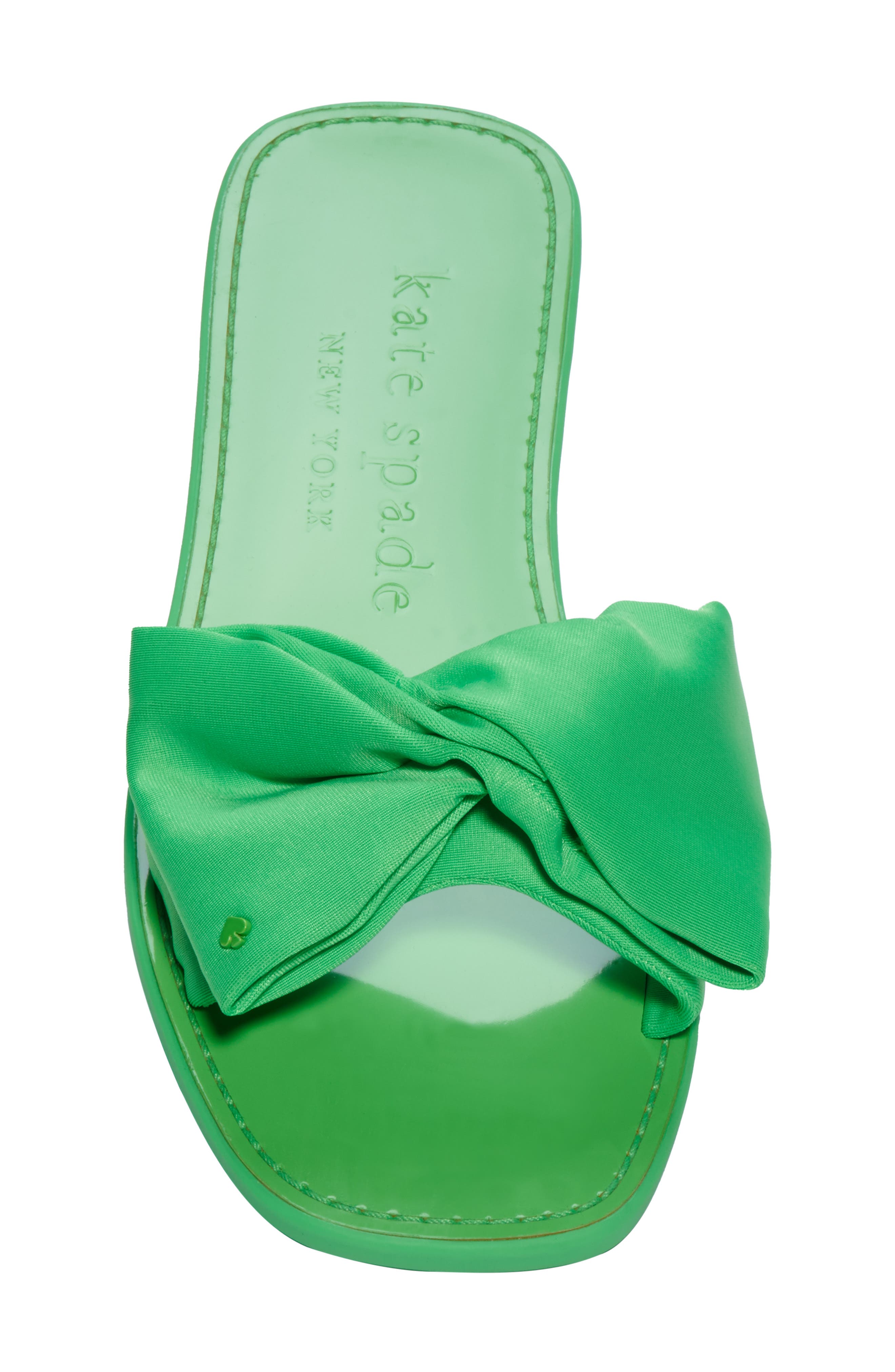 bikini slide sandal, Alternate, color, GREEN JAY FABRIC