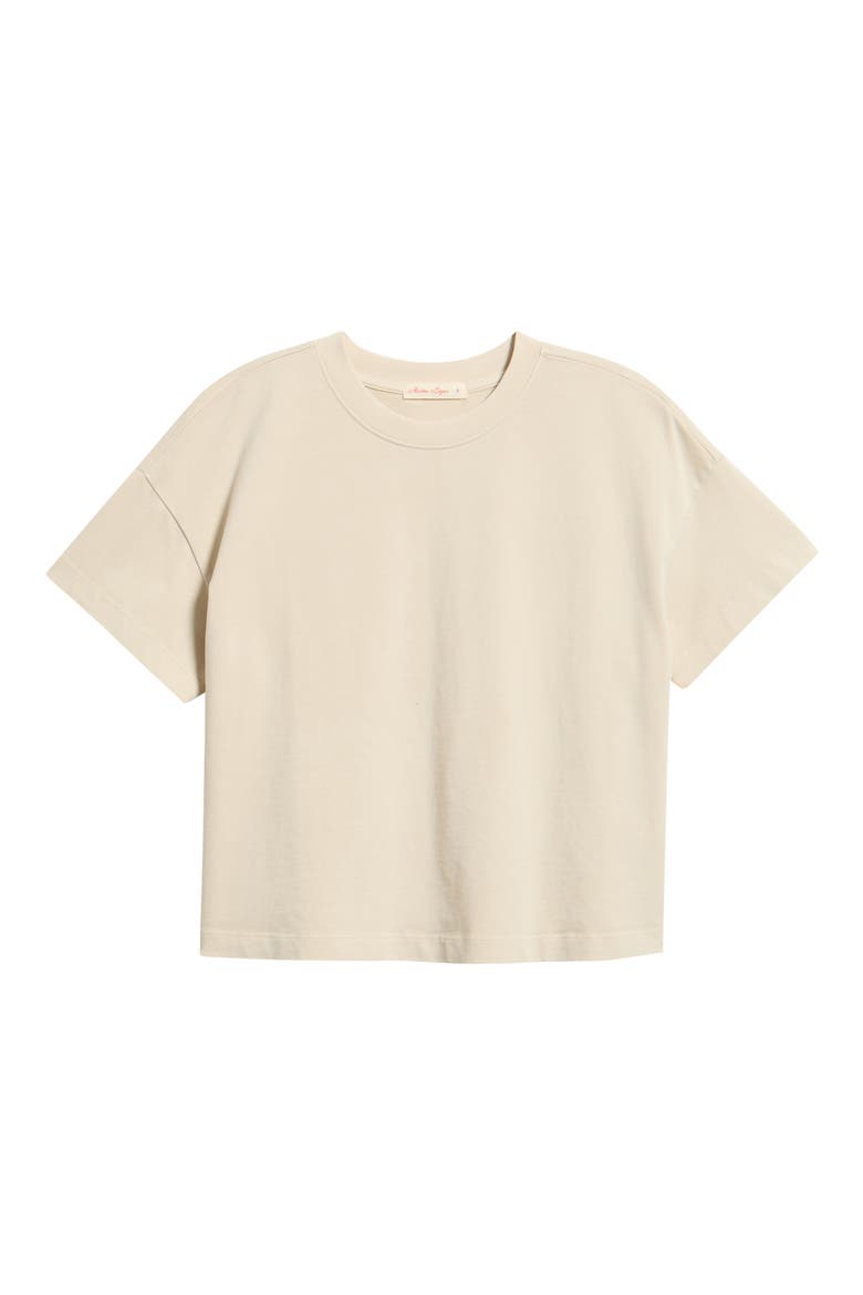 Luxe Cotton Blend Jersery Crewneck T-Shirt, Alternate, color, WHITECAP
