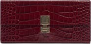 TOM FORD Croc Embossed Patent Leather East/West Box Clutch