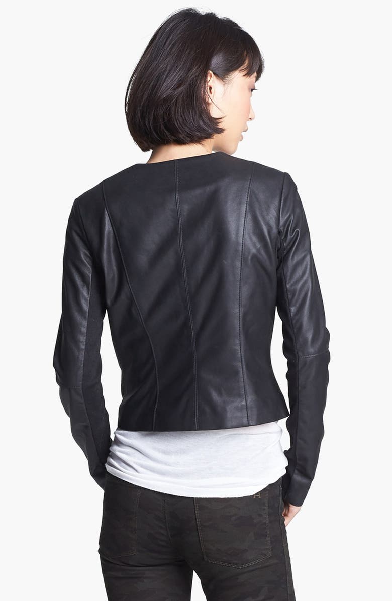 Veda 'Dali' Leather Jacket, Alternate, color, 