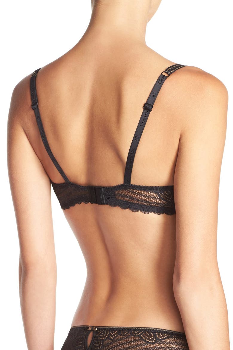 Merci Underwire Demi Bra, Alternate, color, BLACK