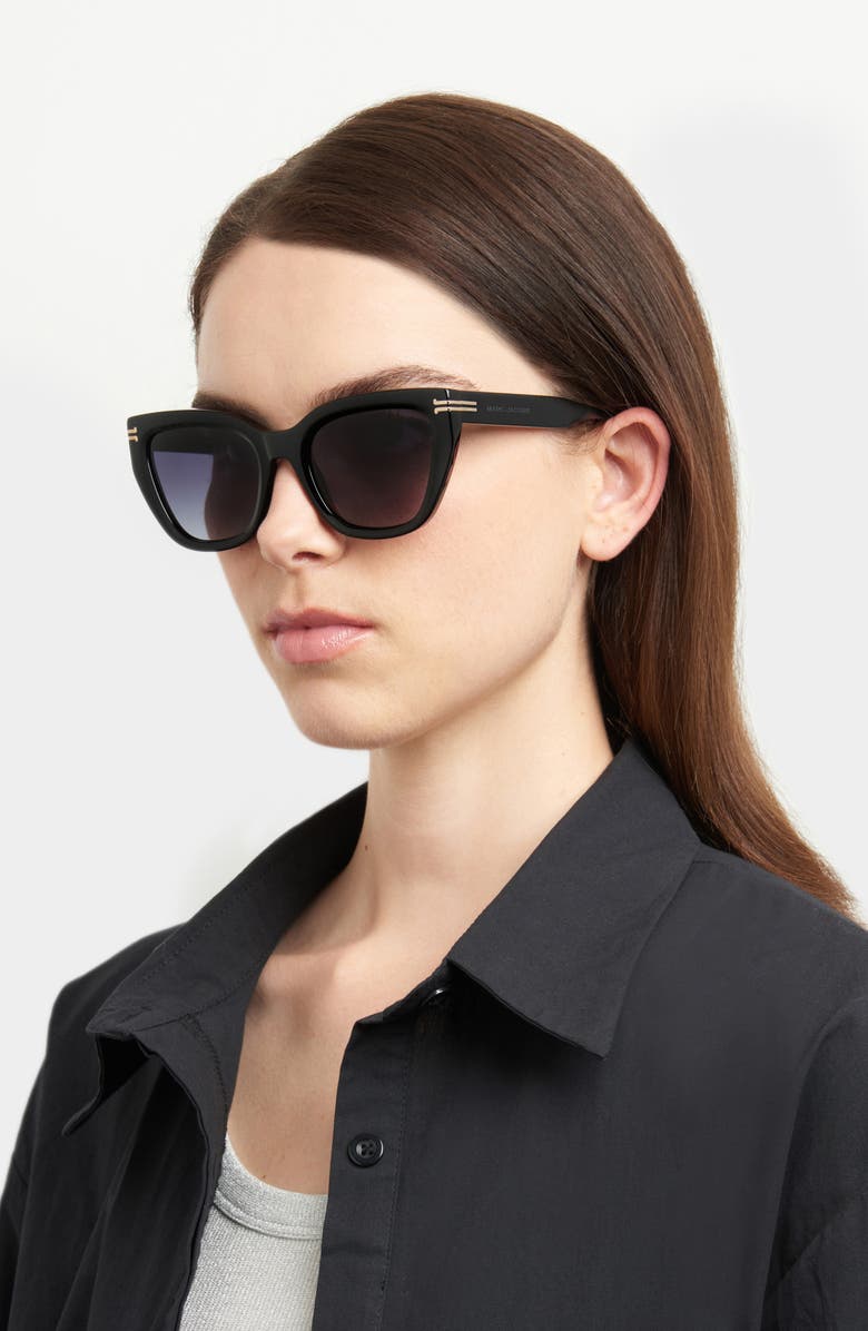 Marc Jacobs 53mm Cat Eye Sunglasses, Alternate, color, 