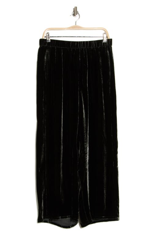 EILEEN FISHER EILEEN FISHER VELVET ANKLE WIDE LEG PANTS