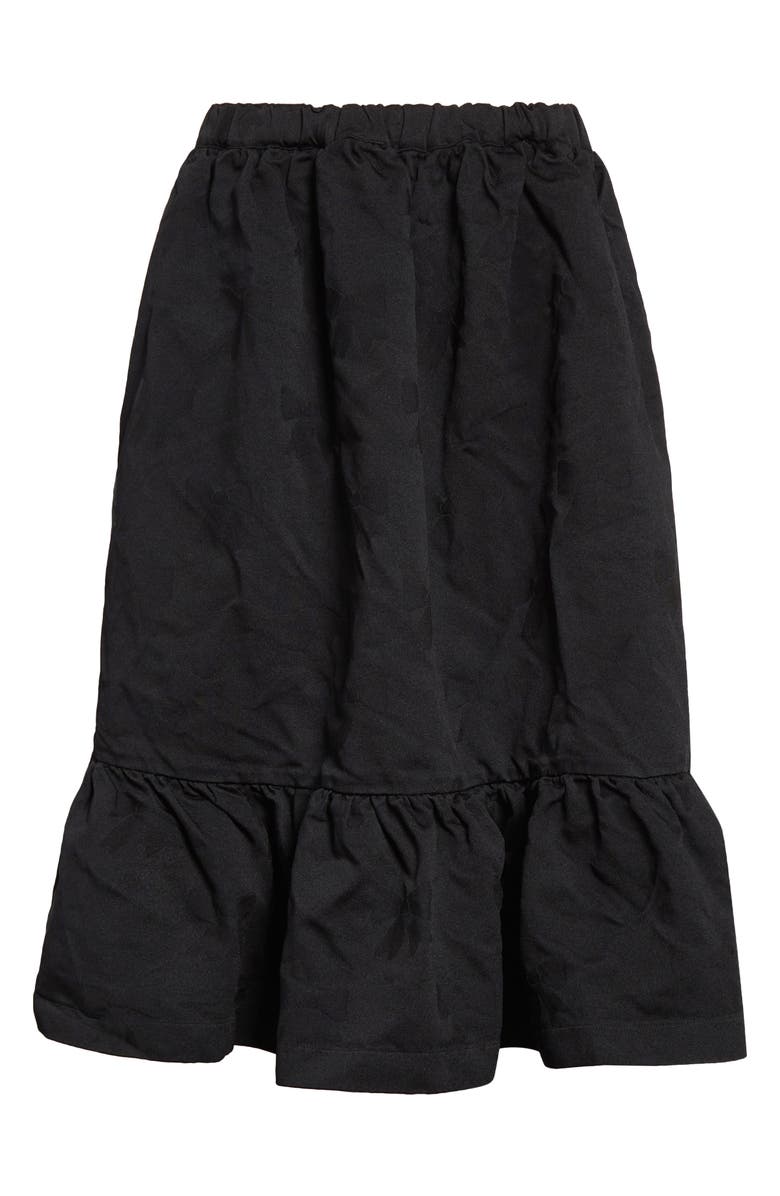 Comme des Garçons Girl Jacquard Ribbon Ruffle Skirt, Alternate, color, 