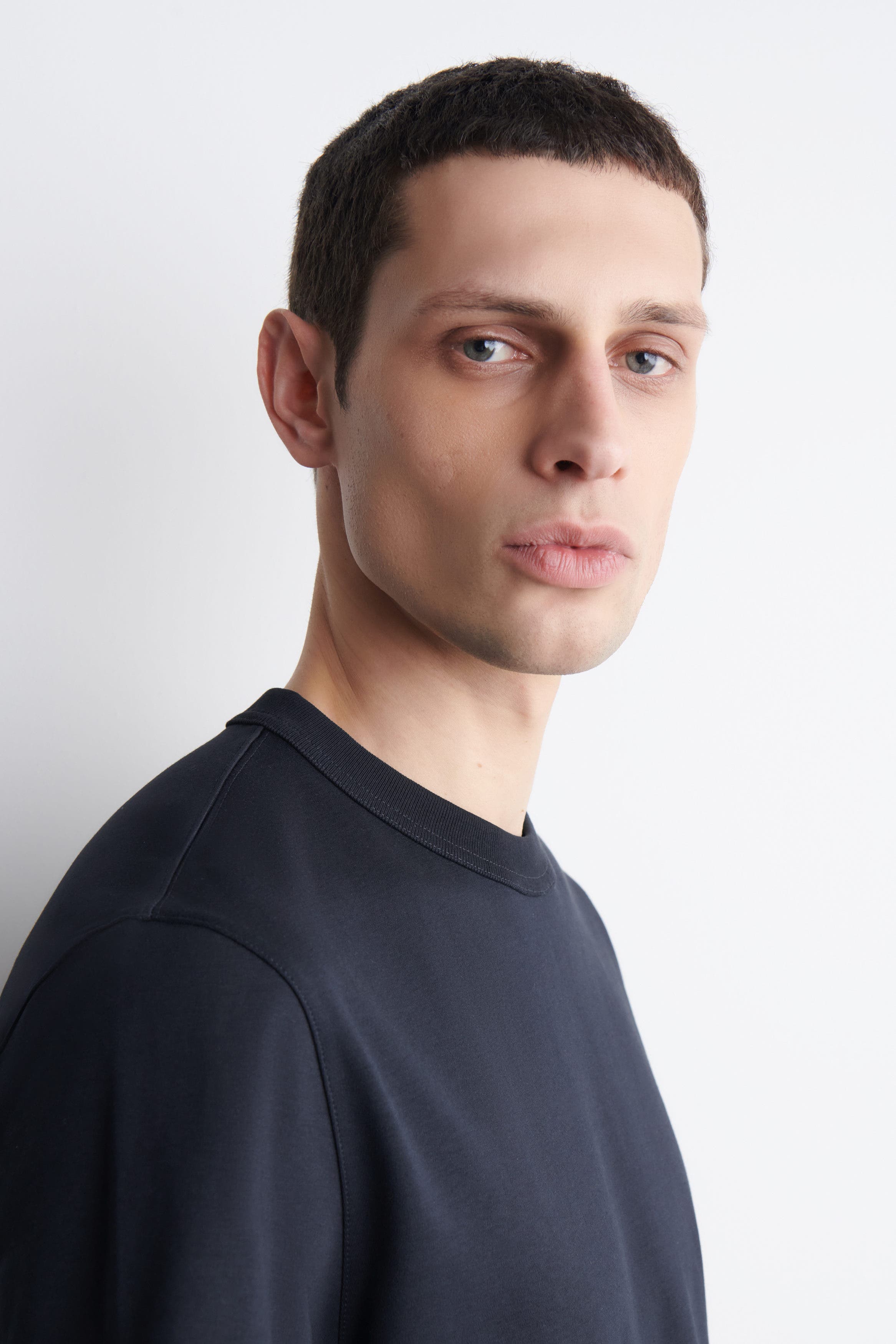 Interlock Cotton Crew-Neck T-Shirt - image 4