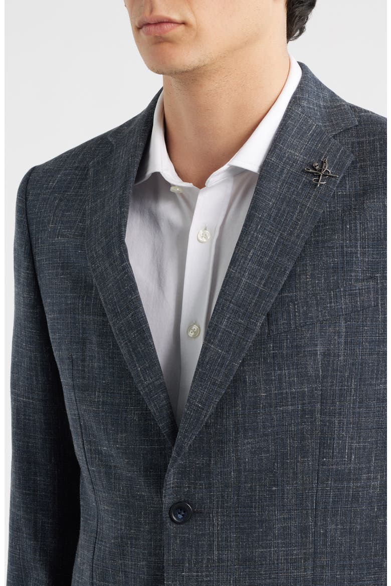 Bleecker Wool Blend Sport Coat, Alternate, color, NAVY