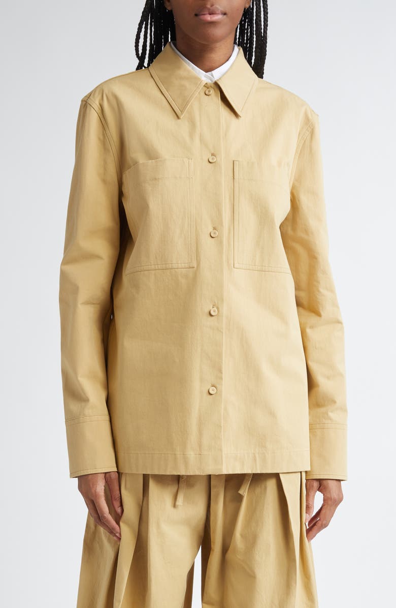 Jil Sander Boxy Button-Up Shirt, Main, color, 