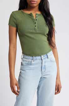 BDG Urban Outfitters Rib Henley T-Shirt