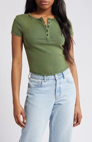 BDG Urban Outfitters Rib Henley T-Shirt