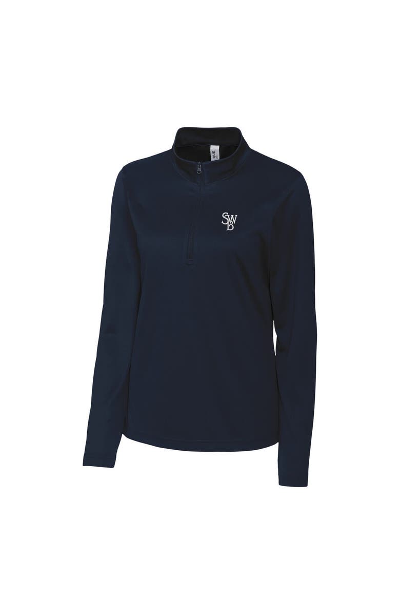 Cutter & Buck Women's Cutter & Buck  Navy Scranton Wilkes-Barre RailRiders Clique Spin Eco Performance Half-Zip, Alternate, color, 
