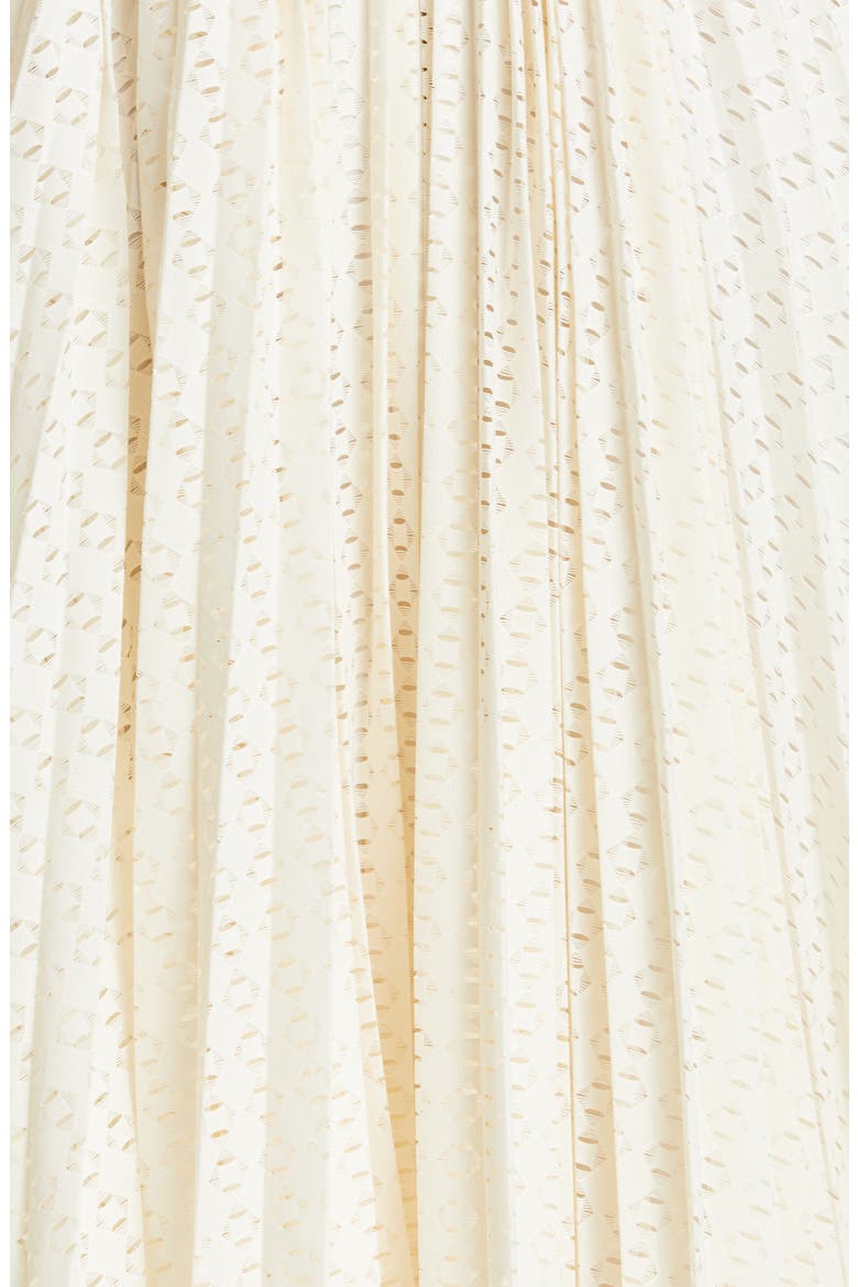 Deplica Cutout Pleated Dress, Alternate, color, SOFT CREAM
