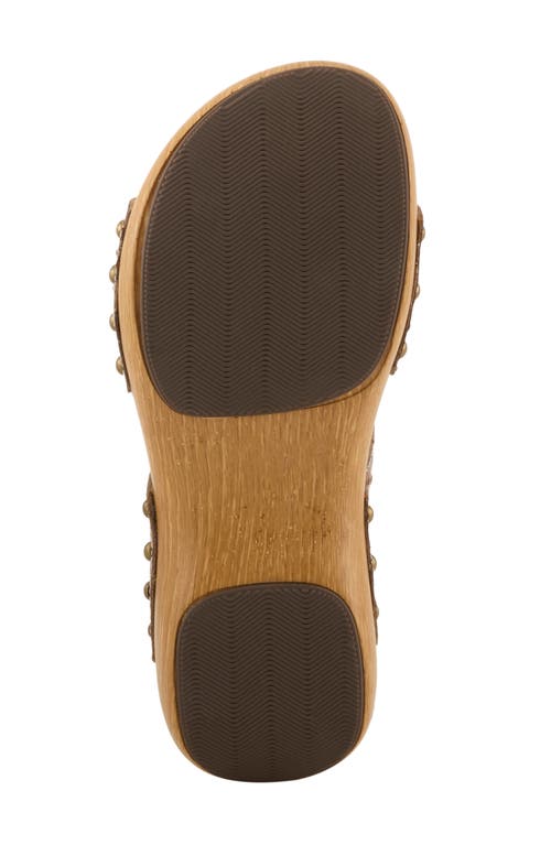 L'artiste By Spring Step Nostalgish Platform Slide Sandal In Light Taupe