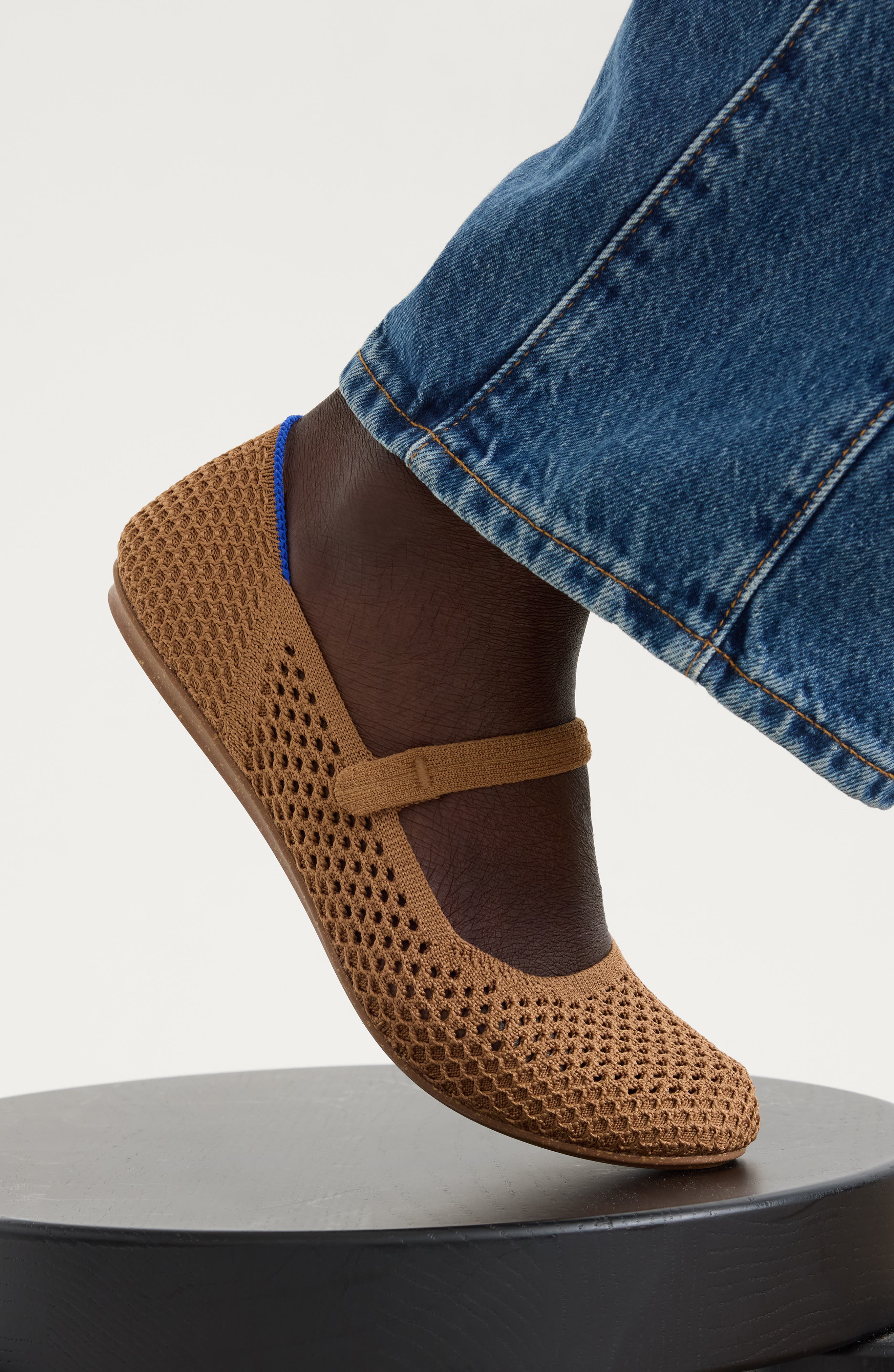 Rothy's The Square Mary Jane, Alternate, color, Pecan Mesh