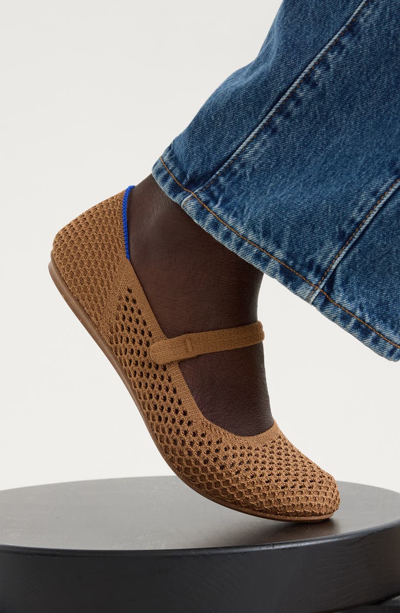 Rothy's The Square Mary Jane, Alternate, color, Pecan Mesh