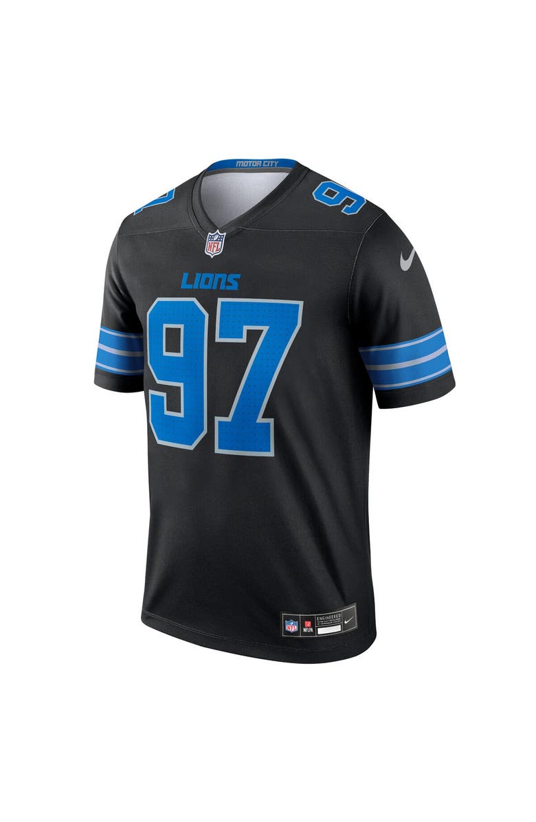 Nike Men's Nike Aidan Hutchinson Black Detroit Lions Legend Jersey, Alternate, color, Black