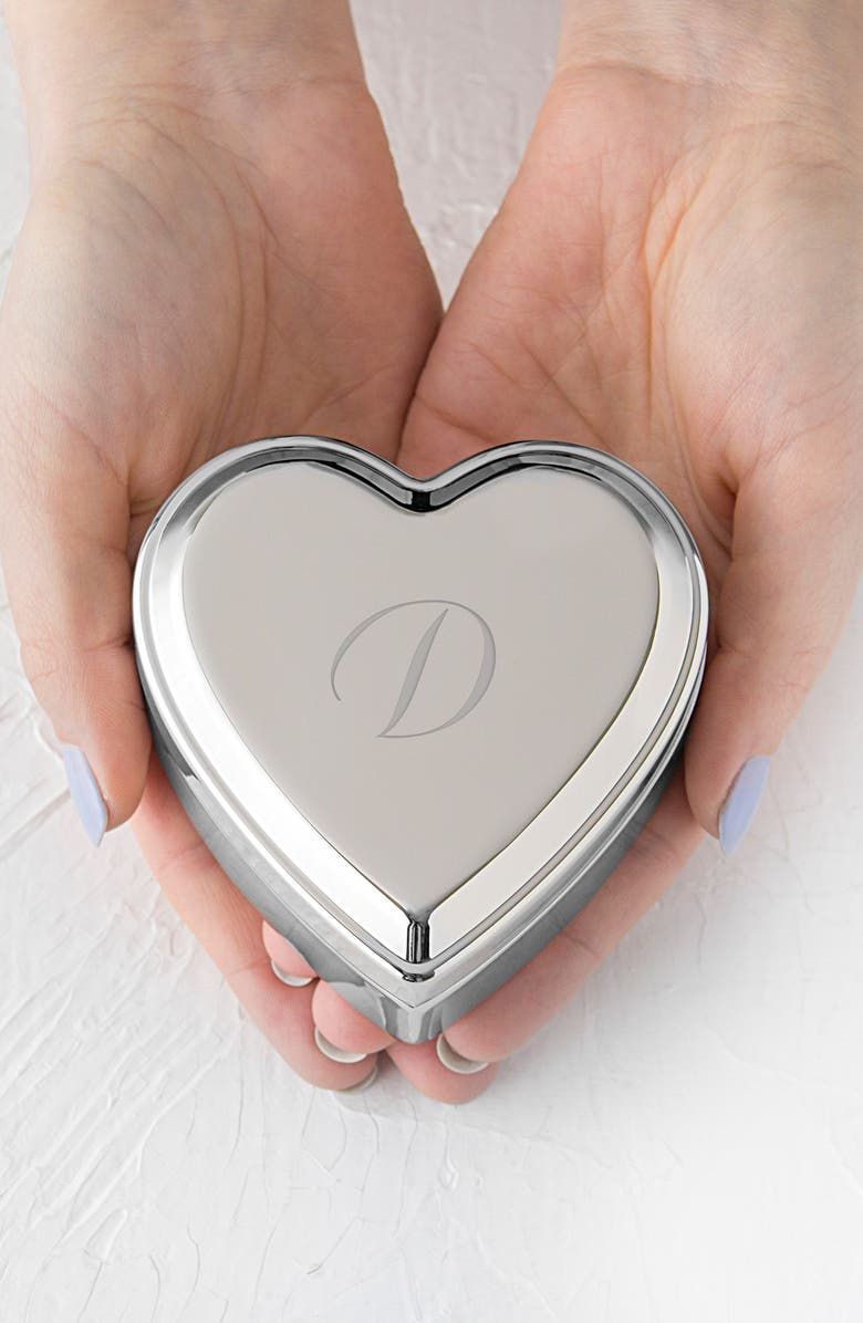 Cathy's Concepts Cathys Concepts Monogram Heart Keepsake Box, Alternate, color,