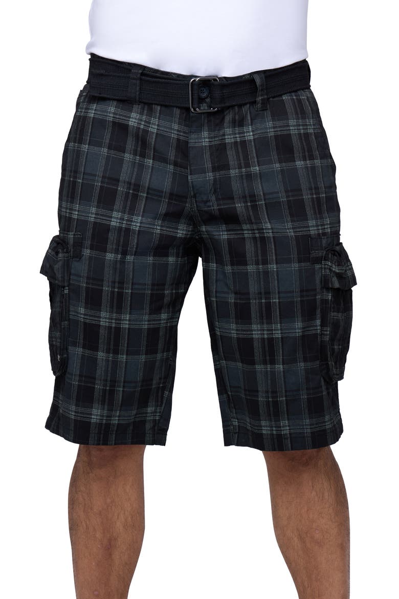 Cargo Shorts, Alternate, color, PLAID CHARCOAL