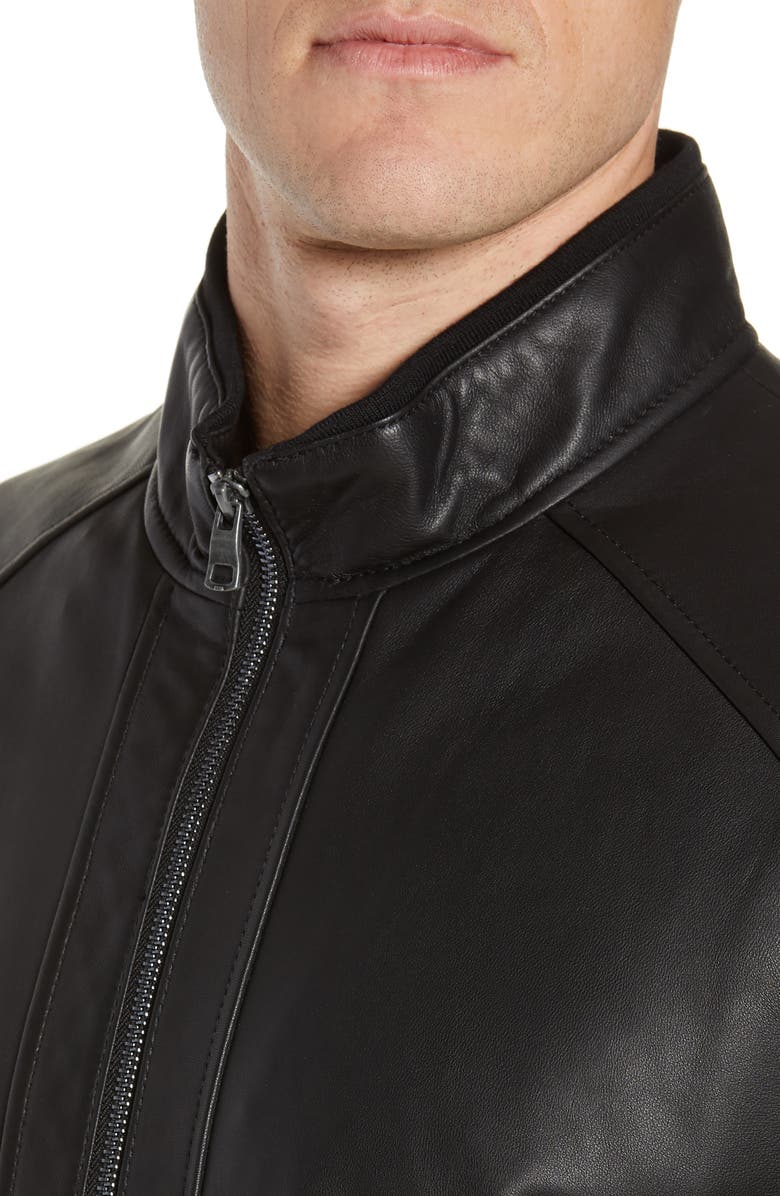 Andrew Marc Wiley Lambskin Leather Jacket, Alternate, color,