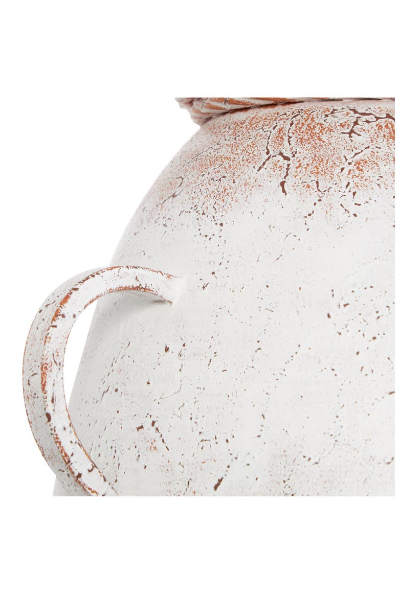 Metal Vase, Alternate, color, WHITE