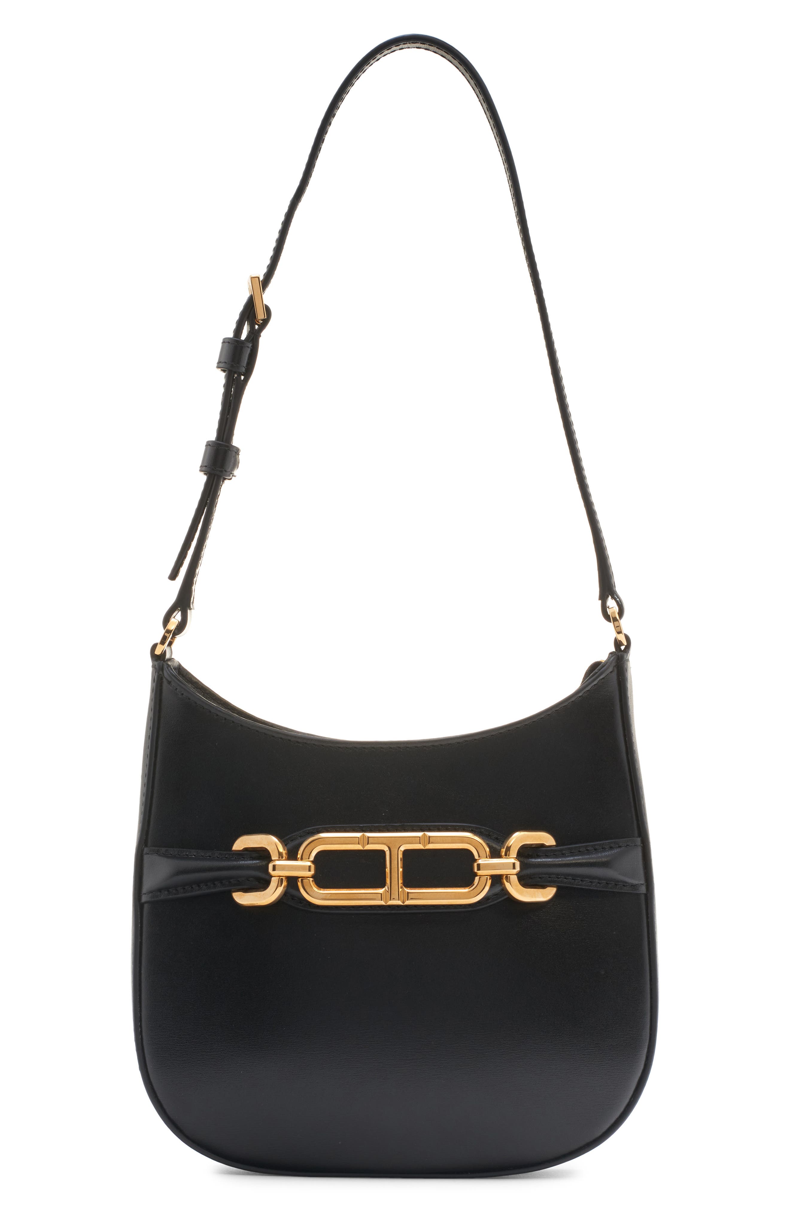 TOM FORD Mini Leather Shoulder Bag, Main, color, 