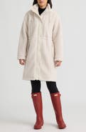 Hunter Iris High-Pile Fleece Longline Coat