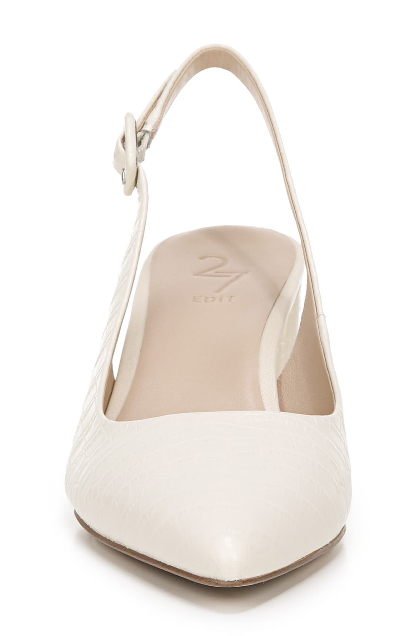 27 Edit Meera Slingback Pump, Alternate, color, IVORY CROCO PRINT LEATHER