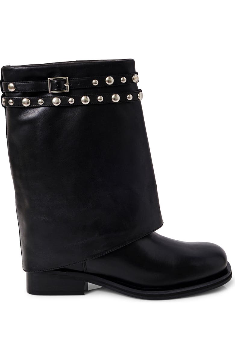 Free People Scorpio Studded Foldover Bootie, Alternate, color,