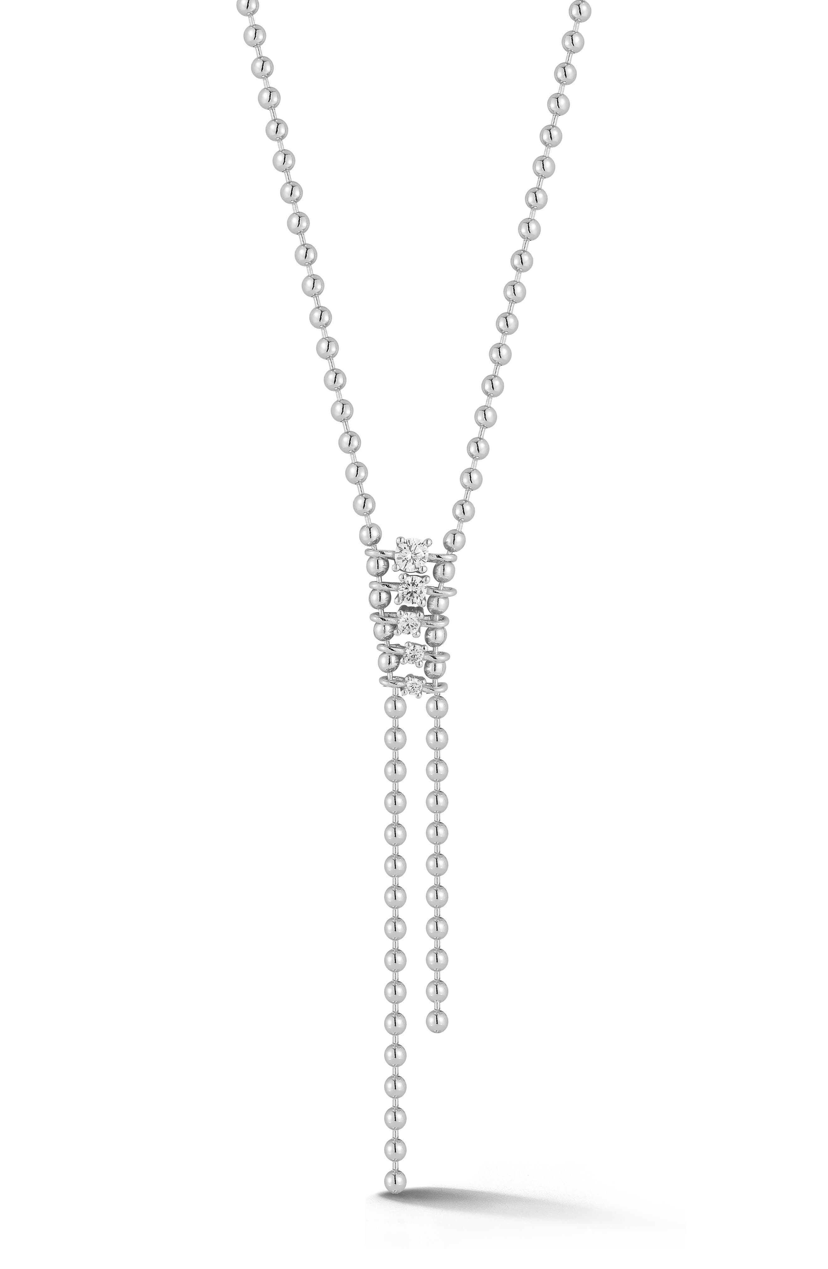 Cubic Zirconia Y-Necklace