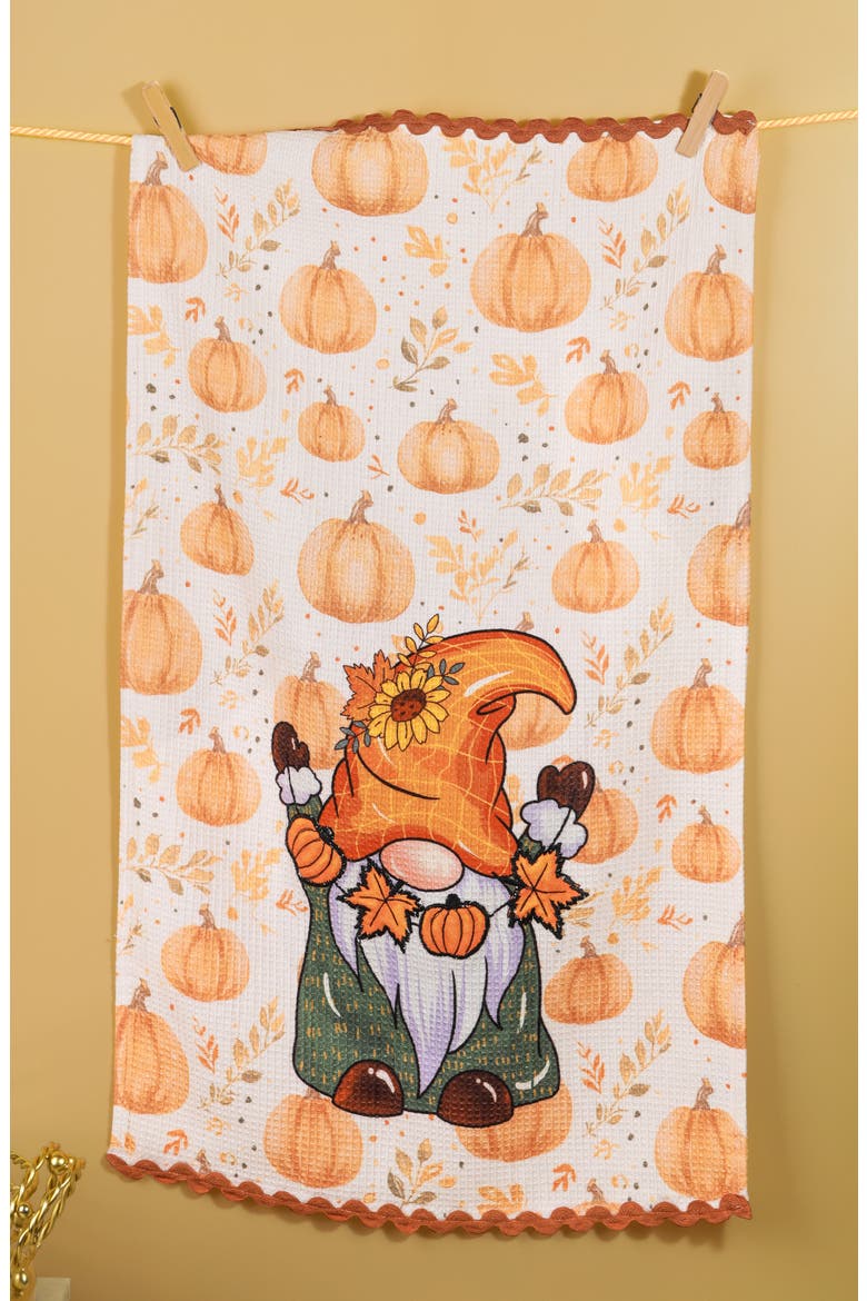 The Elegantly Eerie Set of 3 Cotton Tea Towels, Alternate, color, PINK