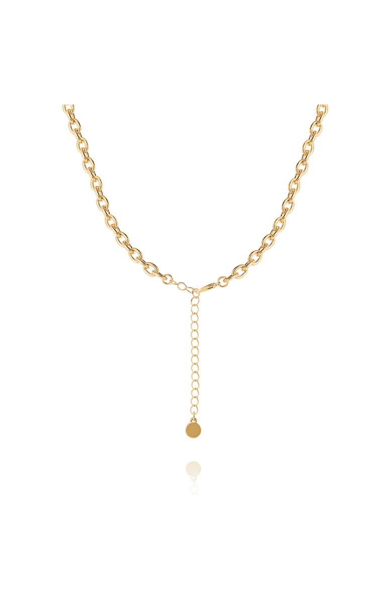 BCBGeneration Linked Chain Heart Pendant Necklace, Alternate, color, Gold